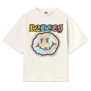 REFUSE TO BE BROKE SMILEY TEE - White